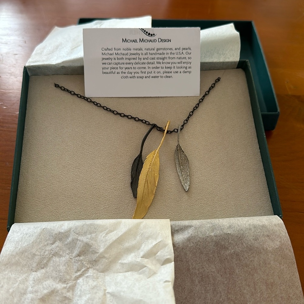 Michael Michaud Feather Necklace